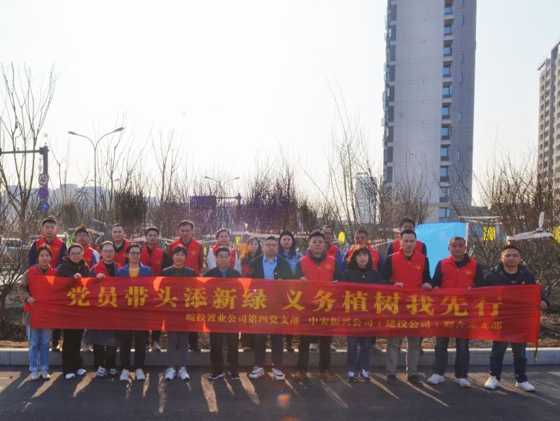 皖投置業(yè)公司、中安振興公司（建投公司）聯合開展主題黨日暨義務植樹活動